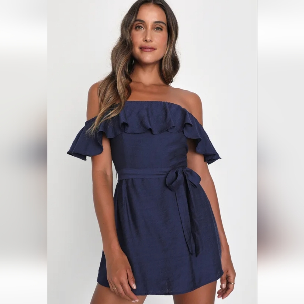 Lulus Navy Blue Skort/ Romper
